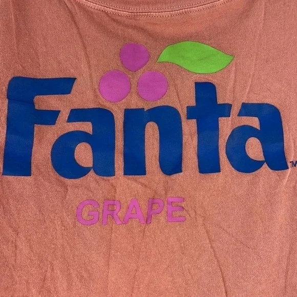 Wildfox | Coca-Cola Fanta Grape Alhambra Cropped Tee Graphic Size Large NWT - Picture 5 of 12